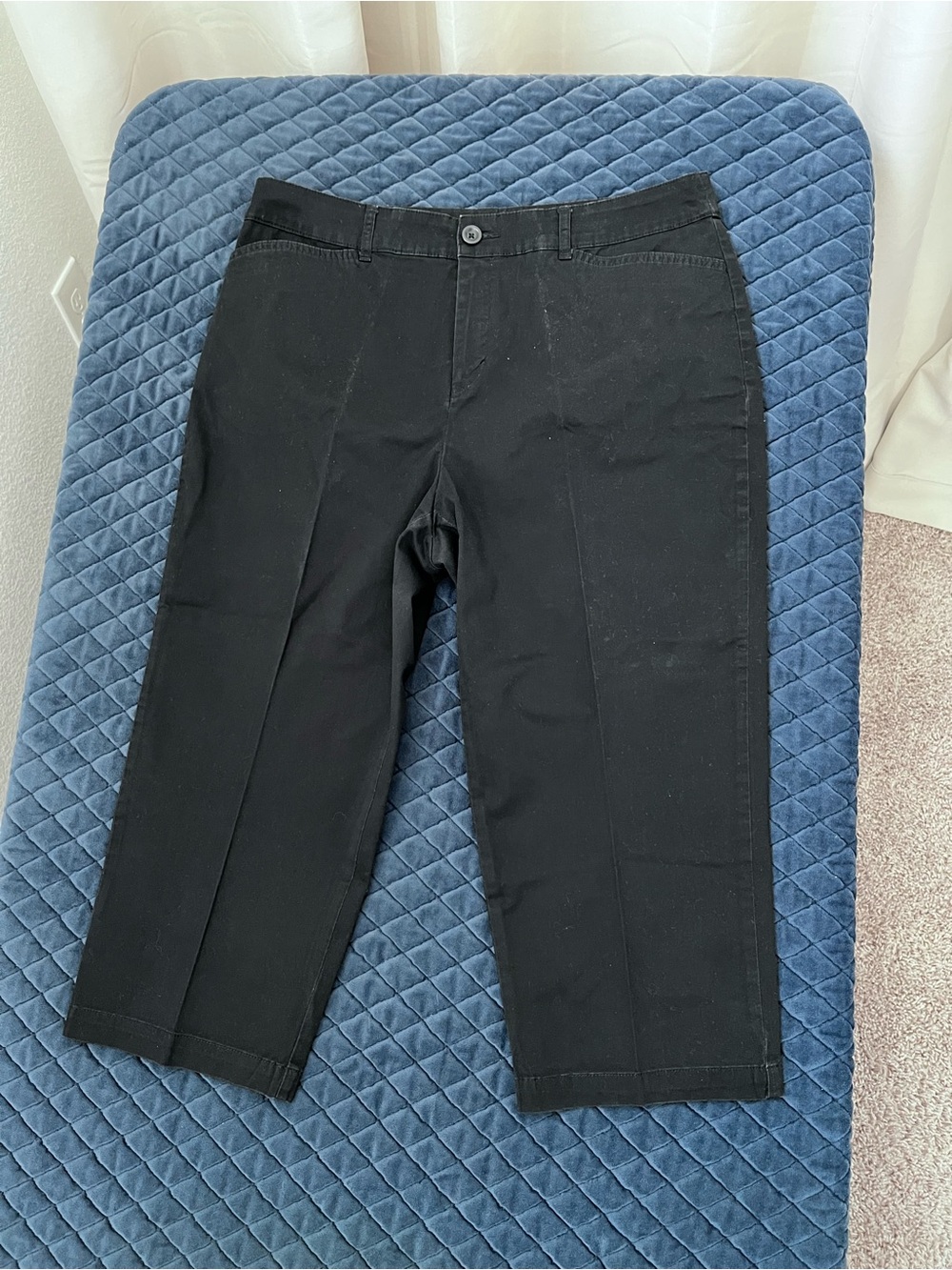 croft & barrow Black Capris - Cropped Pants - Women’s 14 - Classic Fit Stretch